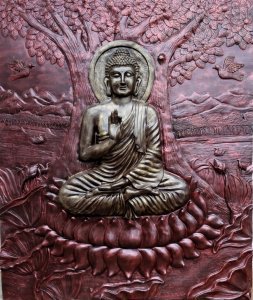 Budha fiber art  - 7ft x 6ft